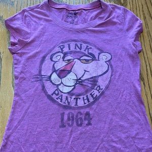 Pink panther size 12/13 juniors shirt purple color